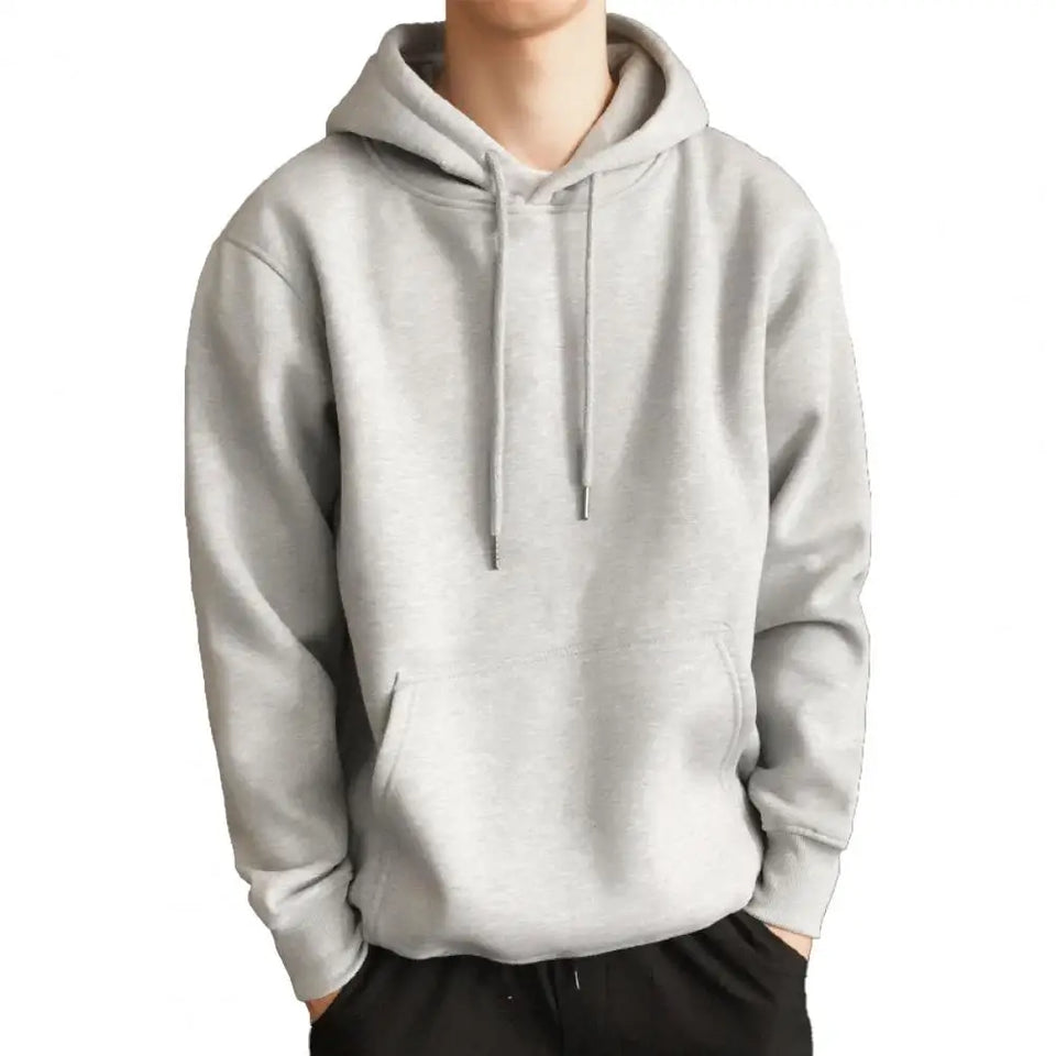 Male  Popular Warm Ribbed Bottom Hoodie Comfy Sweatshirt Hooded   for Dating