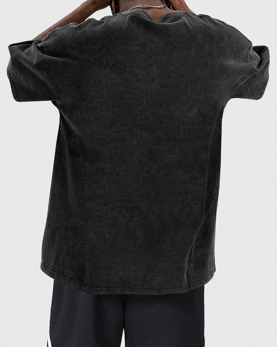 Three Days Grace T-shirt - Metal Band Shirt - Never Too Late vintage washed distressed batik thickened funny