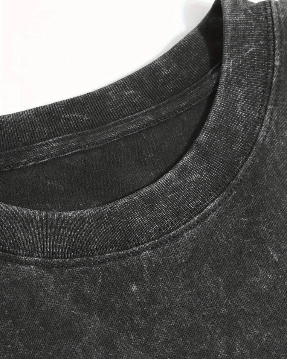 Three Days Grace T-shirt - Metal Band Shirt - Never Too Late vintage washed distressed batik thickened funny