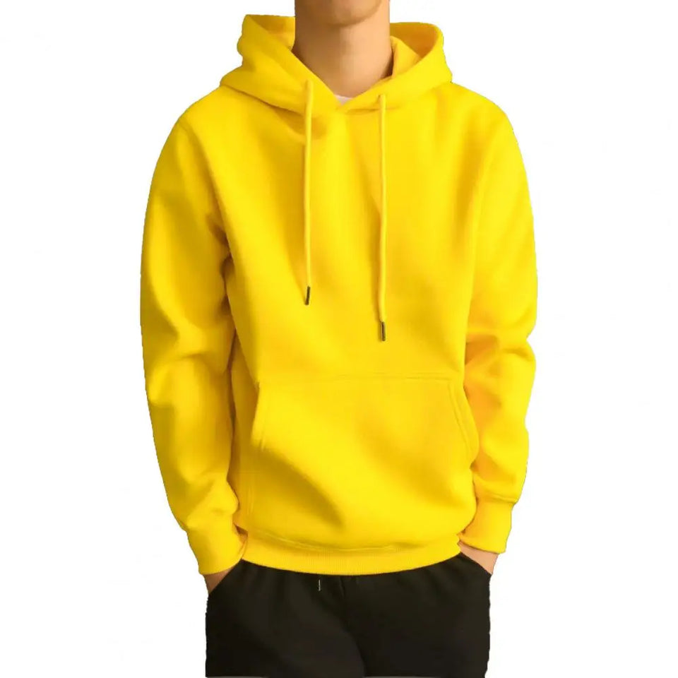 Male  Popular Warm Ribbed Bottom Hoodie Comfy Sweatshirt Hooded   for Dating
