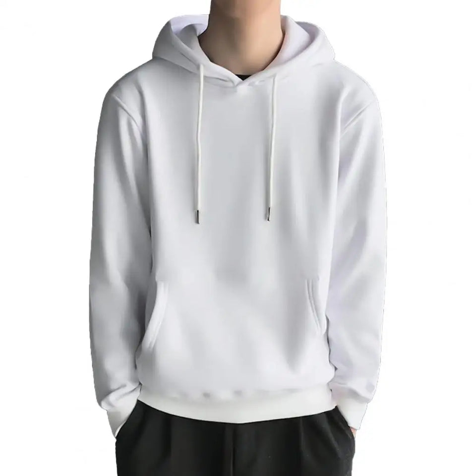 Male  Popular Warm Ribbed Bottom Hoodie Comfy Sweatshirt Hooded   for Dating