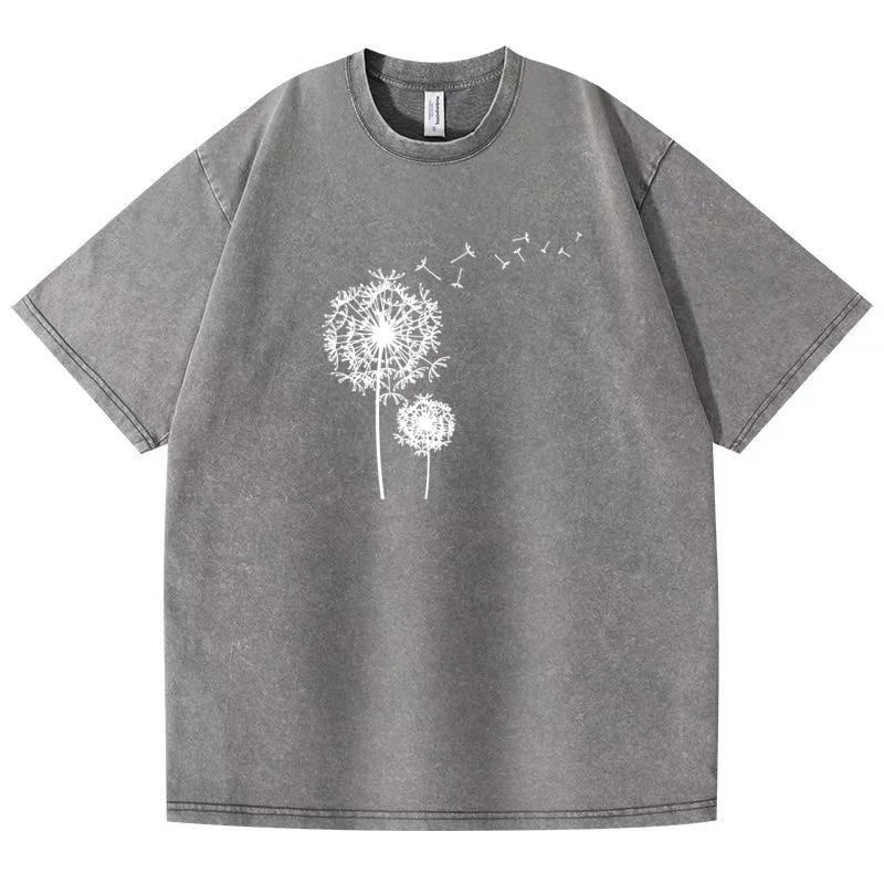 In the summer of 2025, the new trendy cotton short-sleeved Joker leisure trend couples T-shirts for men and women are the same J