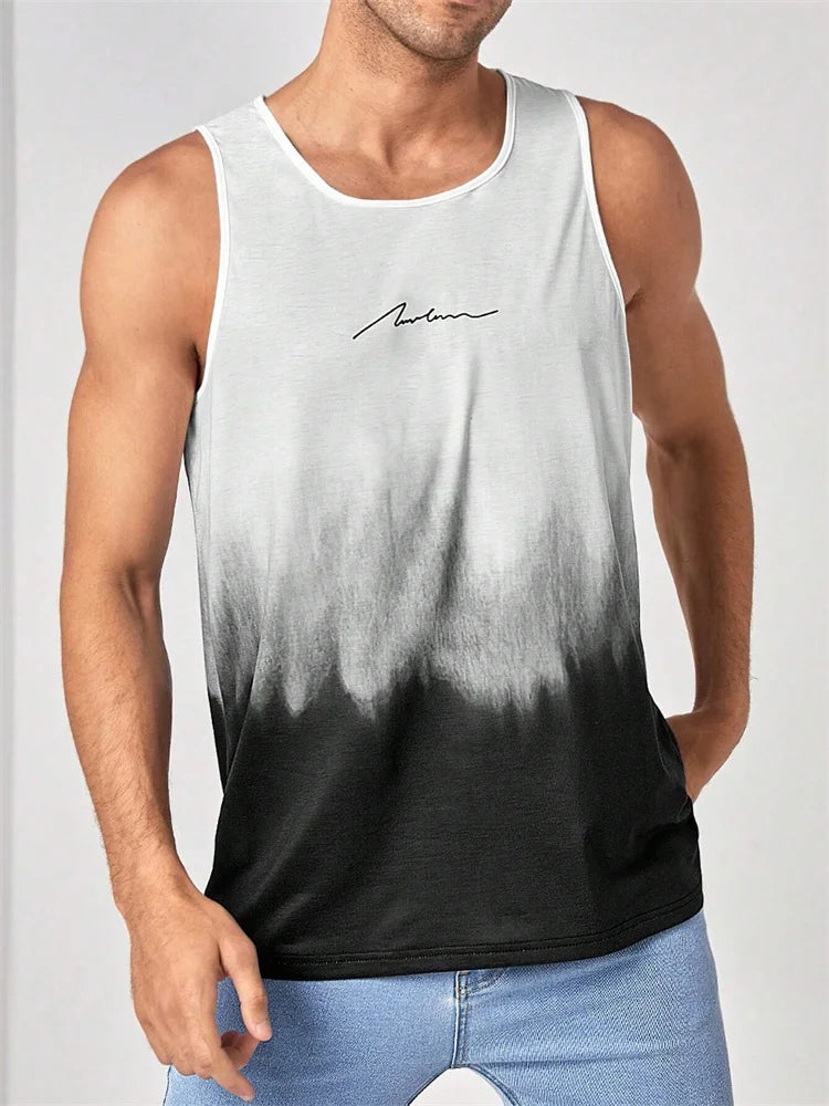 Summer Temperament Men's Tank Top Men's Beach Casual Holiday Wear 3D Printed Daily Outdoor Sports Sleeveless Crew Neck Tank Top