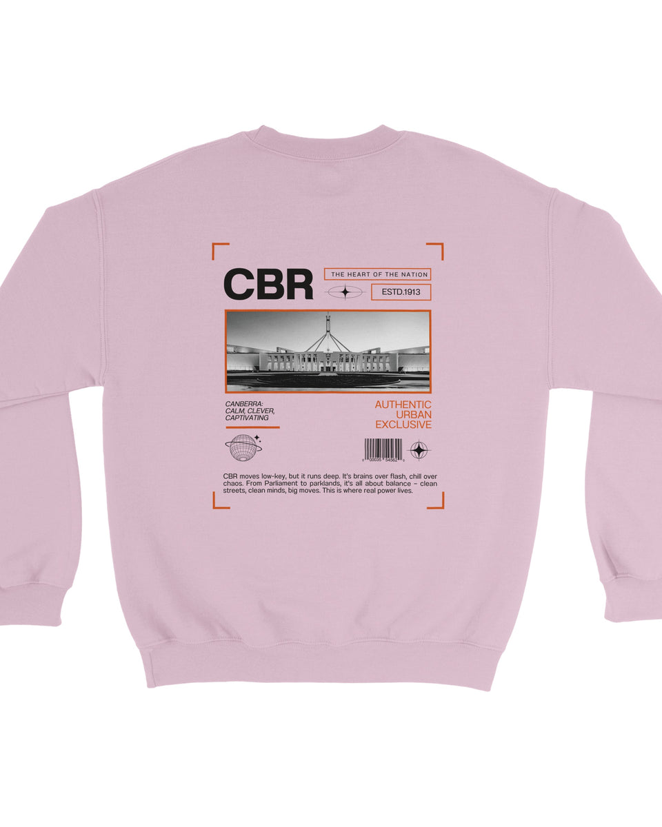 Canberra CBR – The Heart of the Nation Urban Graphic Sweatshirt