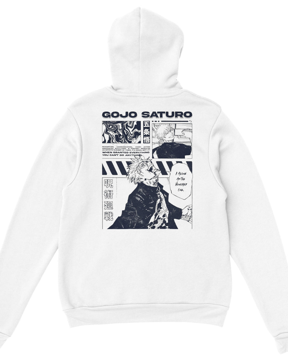 Gojo Satoru Manga Panel Hoodie – Jujutsu Kaisen Anime Streetwear Pullover