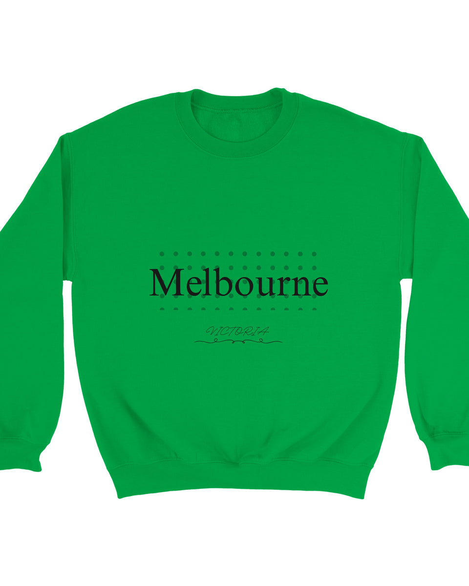 Melbourne VIC Graphic Sweatshirt – Minimal Modern Typography