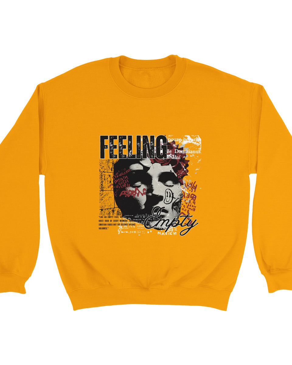 “Feeling Empty” Graphic Sweatshirt – Urban Art Streetwear Statement Piece