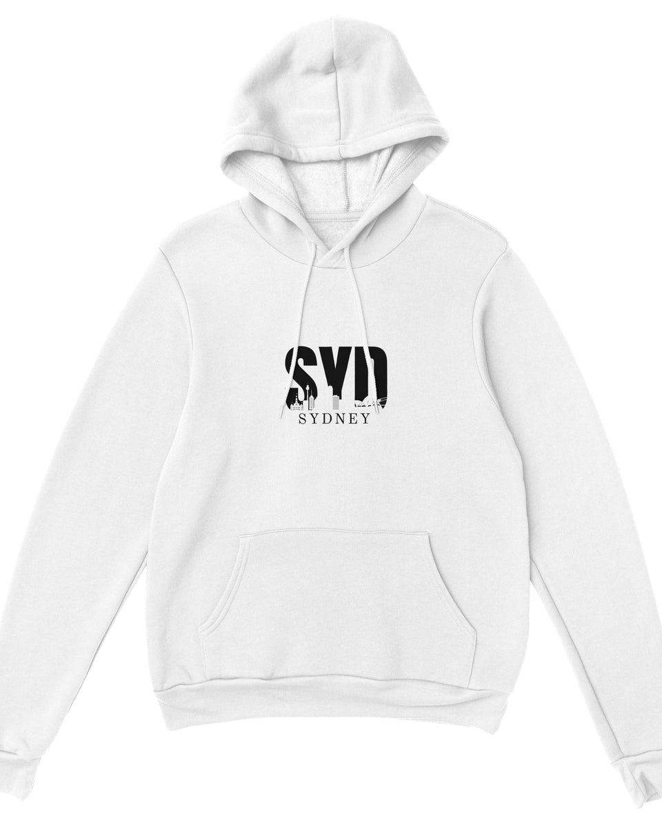 SYD Sydney Skyline Hoodie – Minimal Streetwear for Urban Explorers