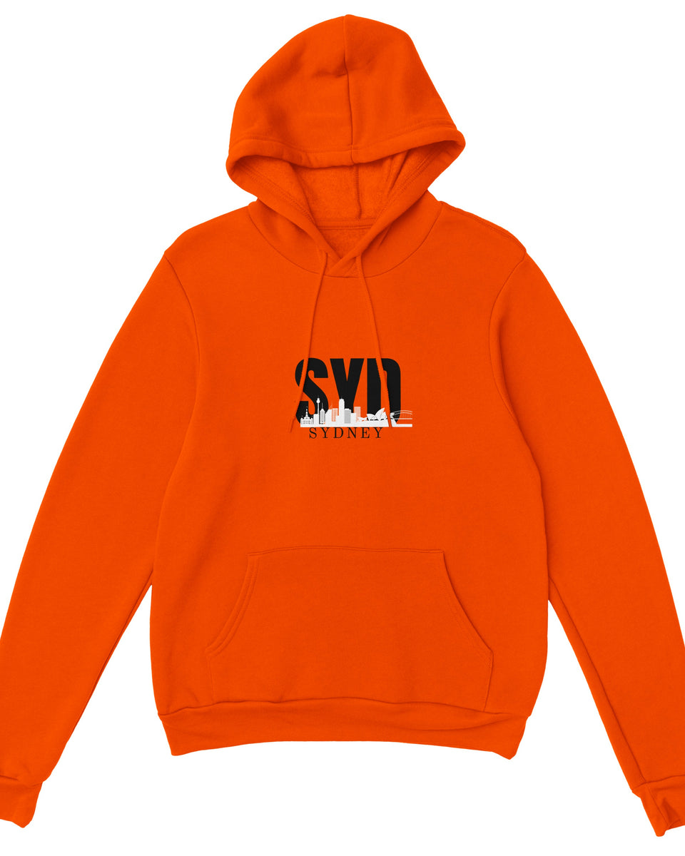 SYD Sydney Skyline Hoodie – Minimal Streetwear for Urban Explorers