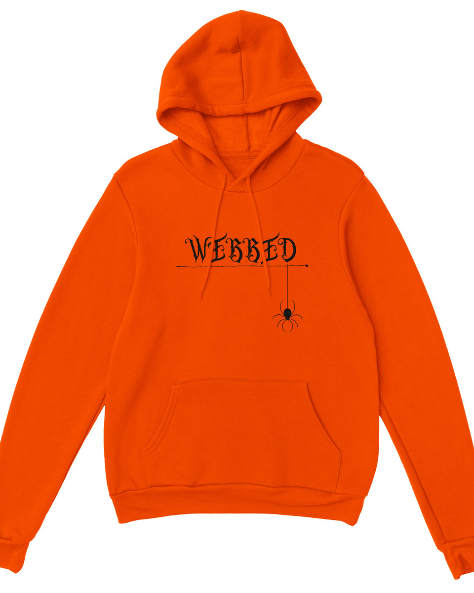 Webbed Spider Graphic Hoodie – Gothic Streetwear with Dark Vibes