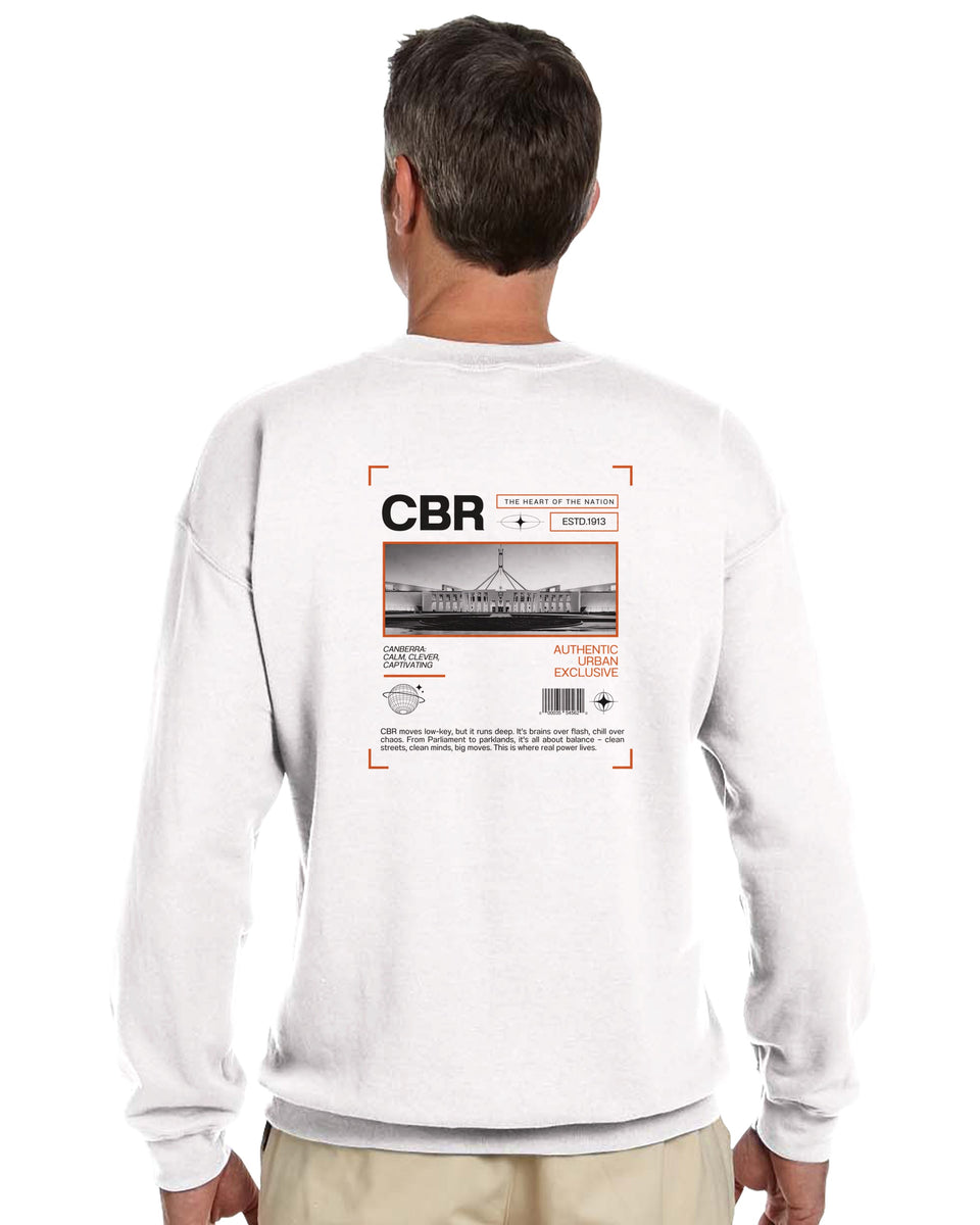 Canberra CBR – The Heart of the Nation Urban Graphic Sweatshirt