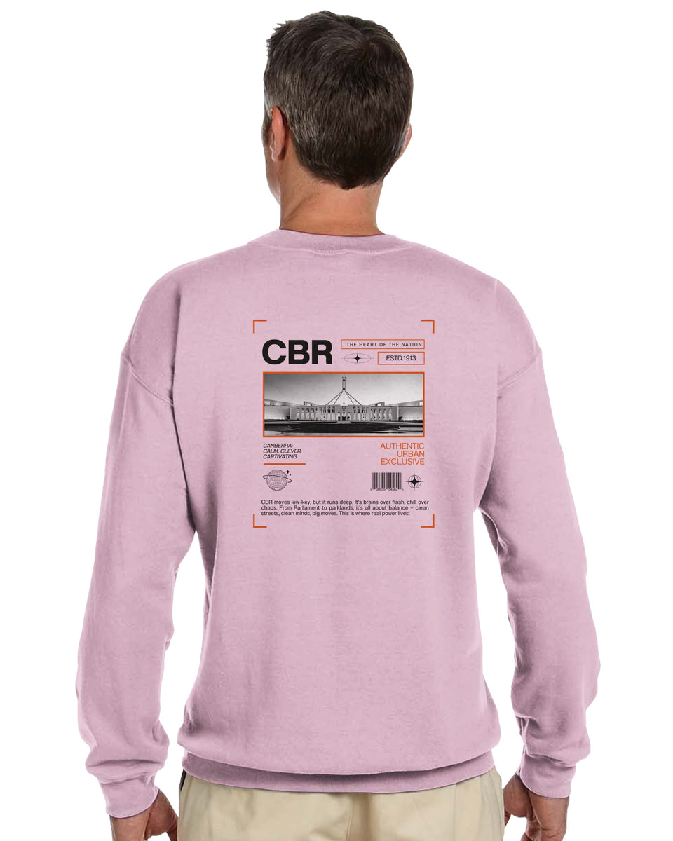 Canberra CBR – The Heart of the Nation Urban Graphic Sweatshirt