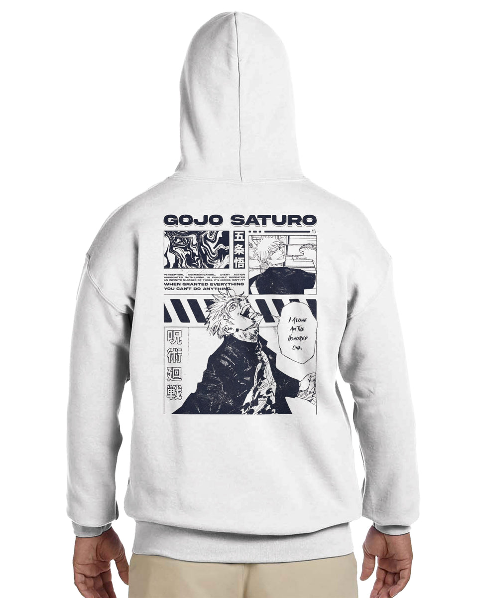 Gojo Satoru Manga Panel Hoodie – Jujutsu Kaisen Anime Streetwear Pullover