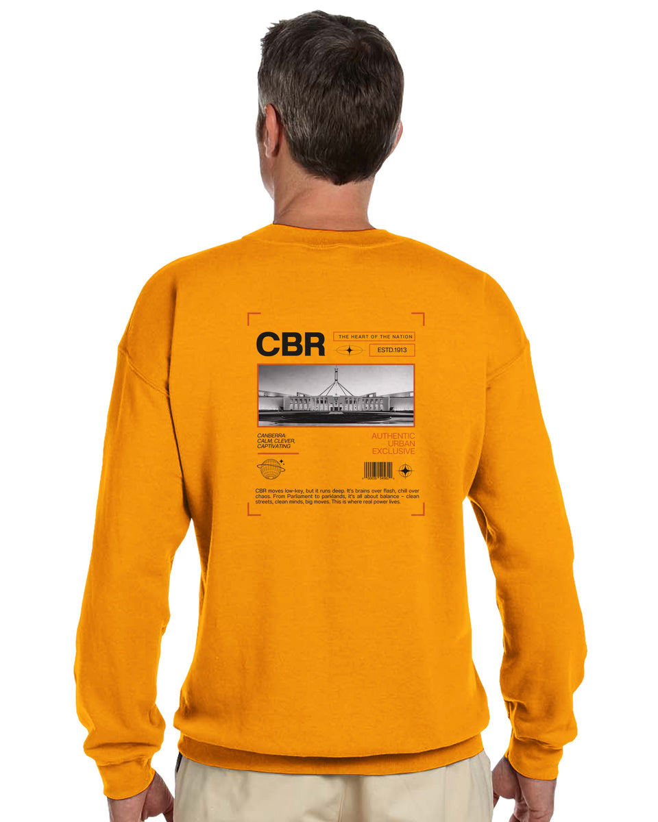Canberra CBR – The Heart of the Nation Urban Graphic Sweatshirt