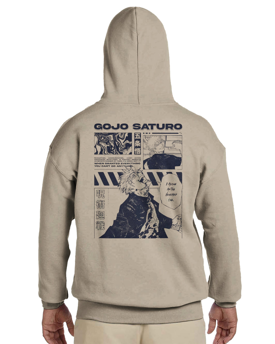 Gojo Satoru Manga Panel Hoodie – Jujutsu Kaisen Anime Streetwear Pullover