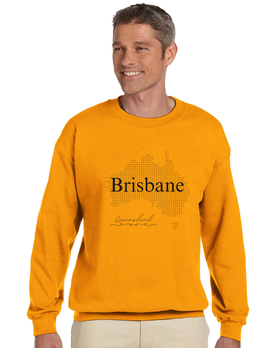 Brisbane Queensland – Dotted Map Streetwear Sweatshirt