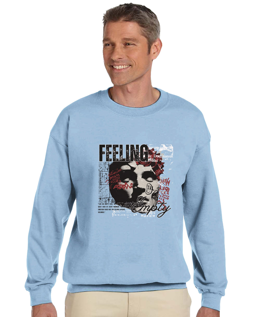 “Feeling Empty” Graphic Sweatshirt – Urban Art Streetwear Statement Piece