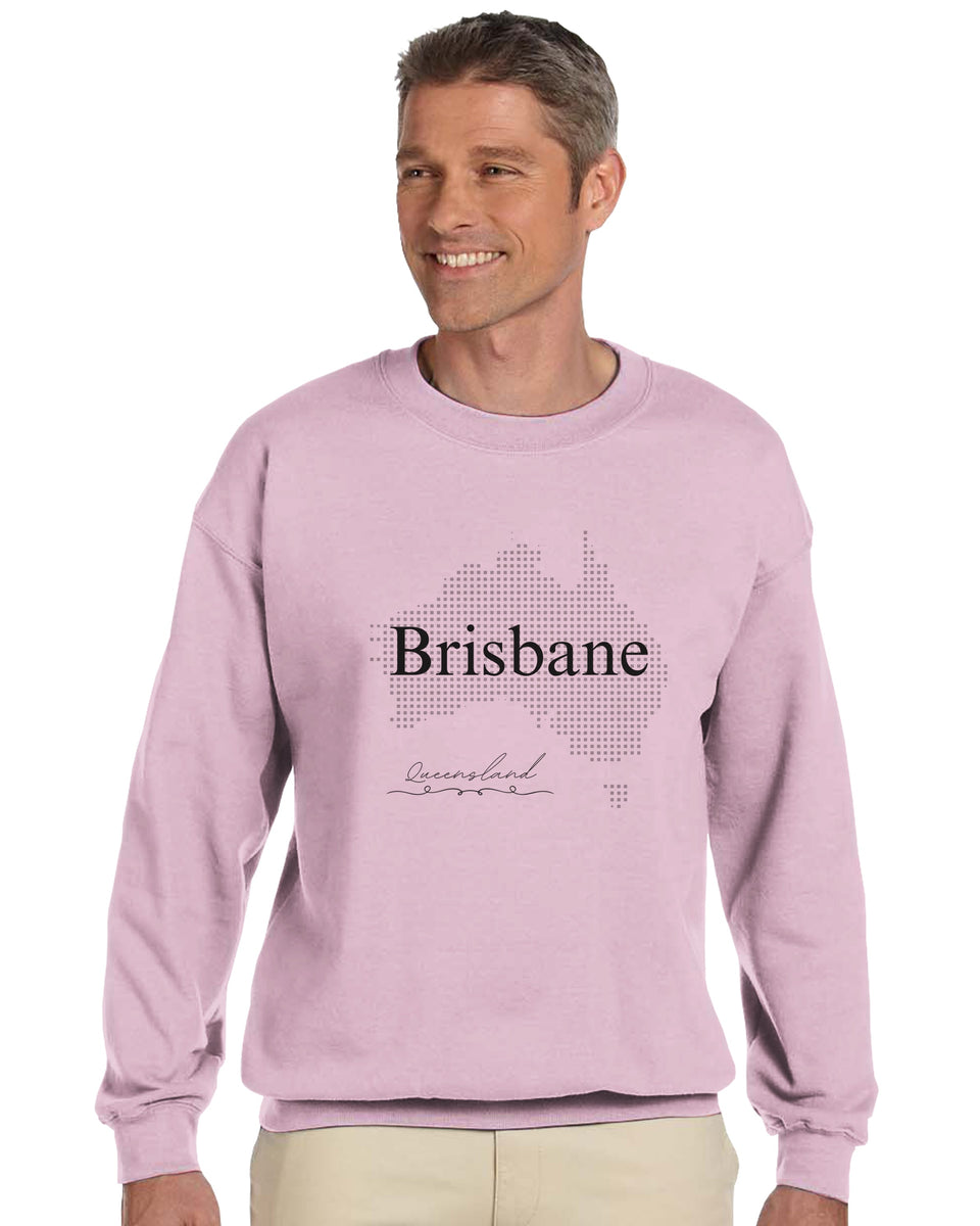 Brisbane Queensland – Dotted Map Streetwear Sweatshirt