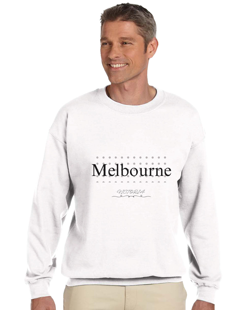 Melbourne VIC Graphic Sweatshirt – Minimal Modern Typography