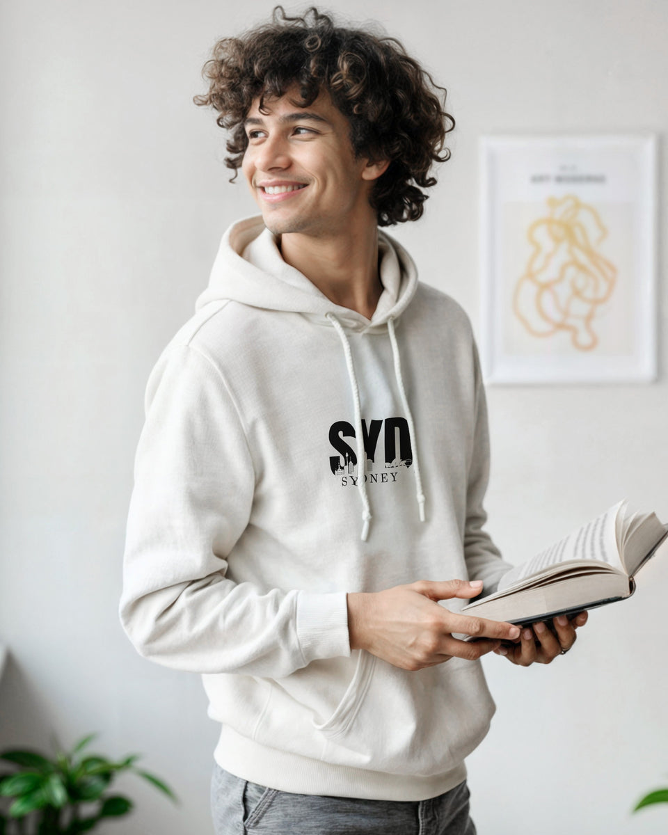 SYD Sydney Skyline Hoodie – Minimal Streetwear for Urban Explorers