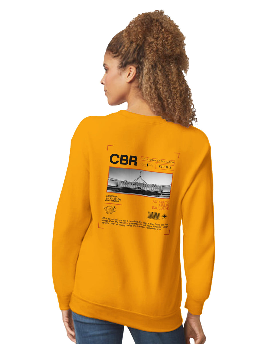 Canberra CBR – The Heart of the Nation Urban Graphic Sweatshirt