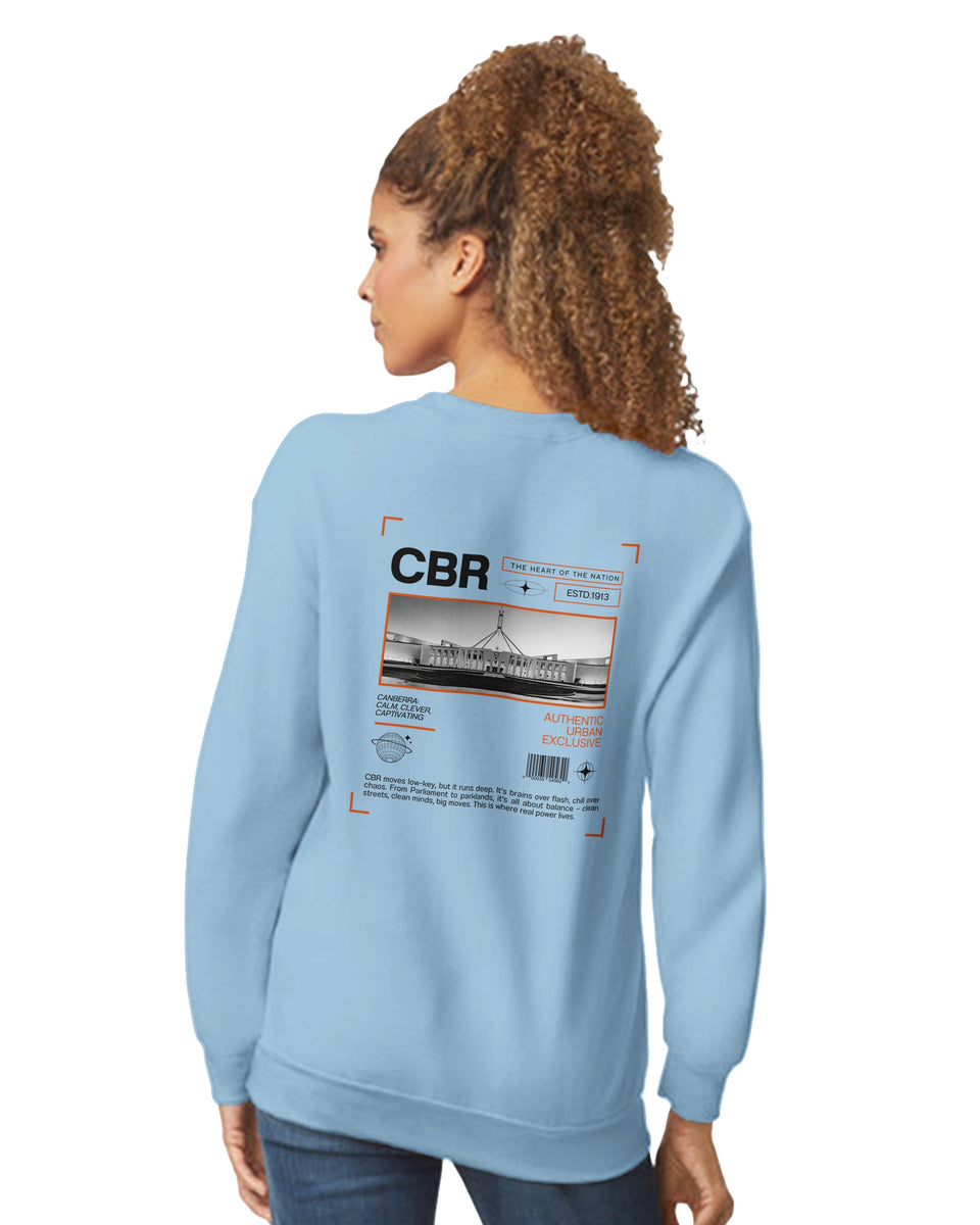 Canberra CBR – The Heart of the Nation Urban Graphic Sweatshirt