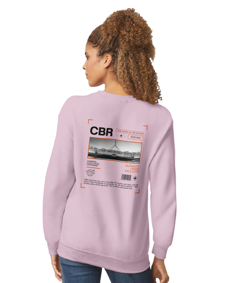 Canberra CBR – The Heart of the Nation Urban Graphic Sweatshirt