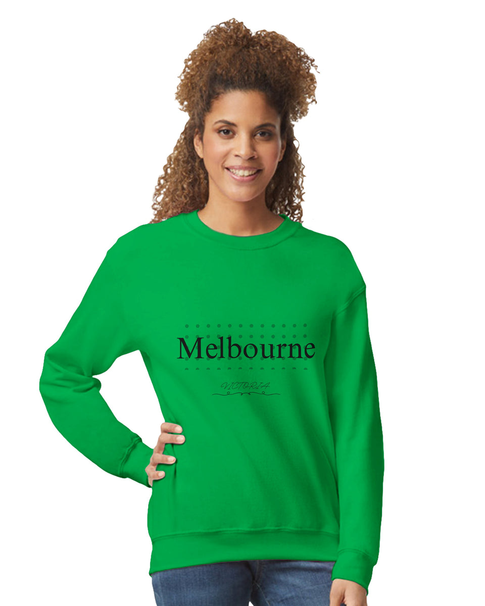 Melbourne VIC Graphic Sweatshirt – Minimal Modern Typography