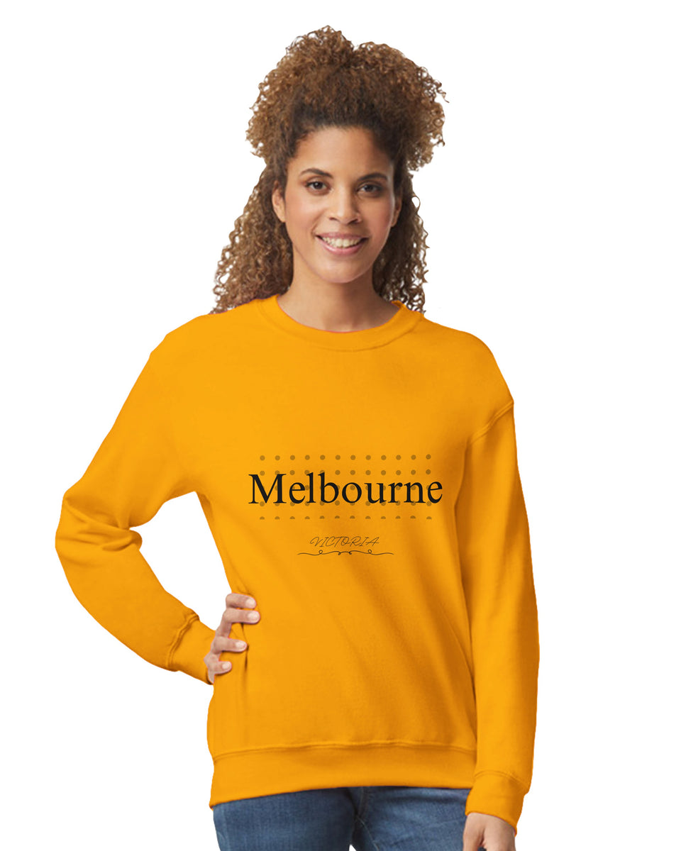 Melbourne VIC Graphic Sweatshirt – Minimal Modern Typography