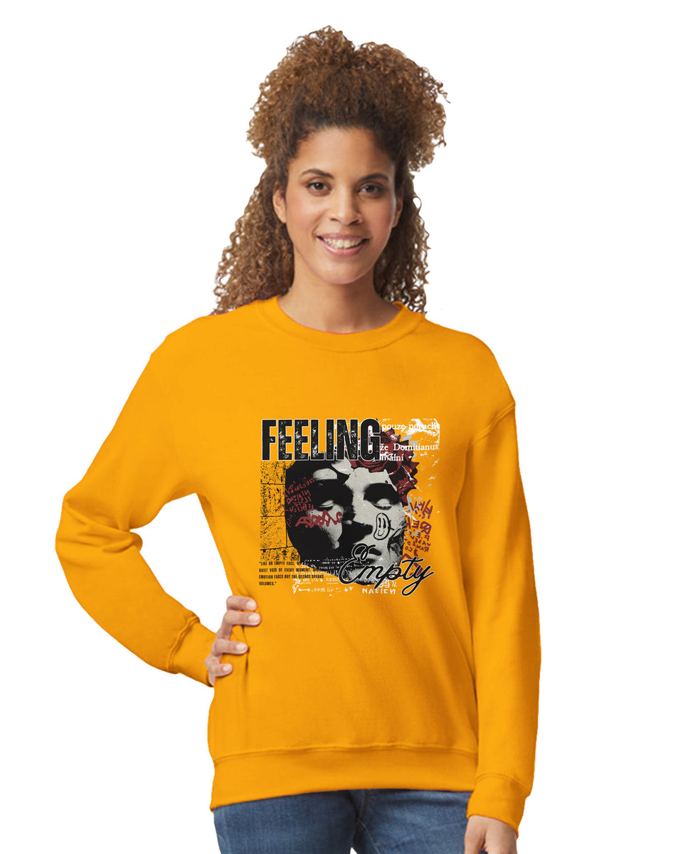 “Feeling Empty” Graphic Sweatshirt – Urban Art Streetwear Statement Piece