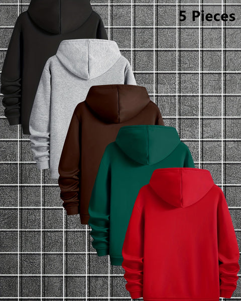 Lined Hoodie Set - Casual & Stylish Pullover Sweatshirts with Geometric Pattern, Kangaroo Pocket - Machine Washable, Hooded, Fashion Brand, Leisure Style, Conventional Version, Spring/Autumn