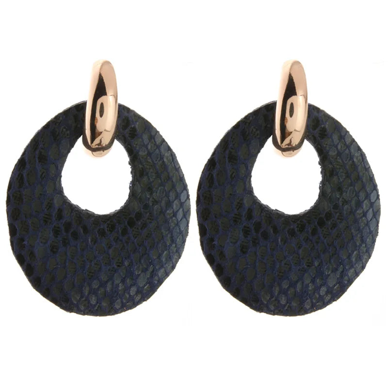 Snake leather  Earring  Woman