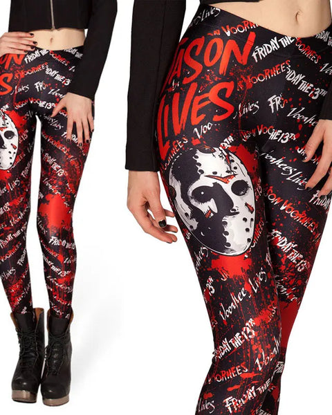 Fashion Ladies Women Skull Legging Woman Jeggings Legings Fitness Legging Pant Pants Printed Leggings