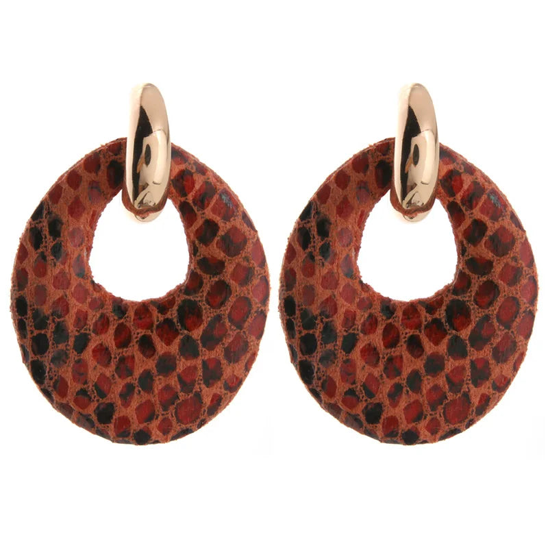 Snake leather  Earring  Woman