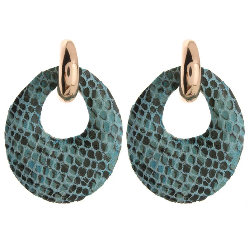 Snake leather  Earring  Woman