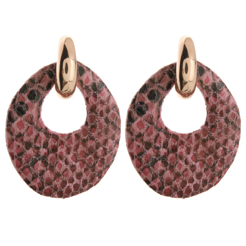 Snake leather  Earring  Woman