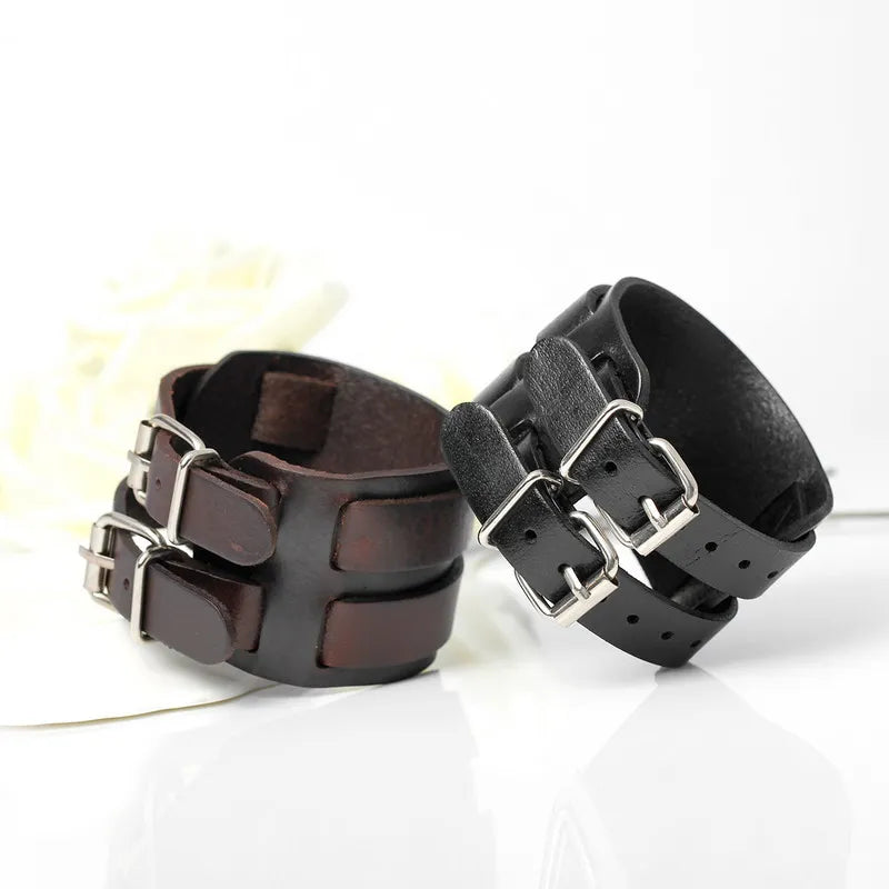 Cowboy Style Bandage Genuine Leather Bracelets