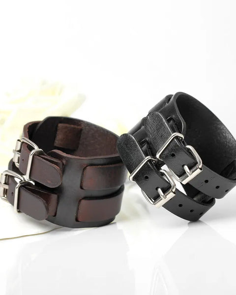 Cowboy Style Bandage Genuine Leather Bracelets