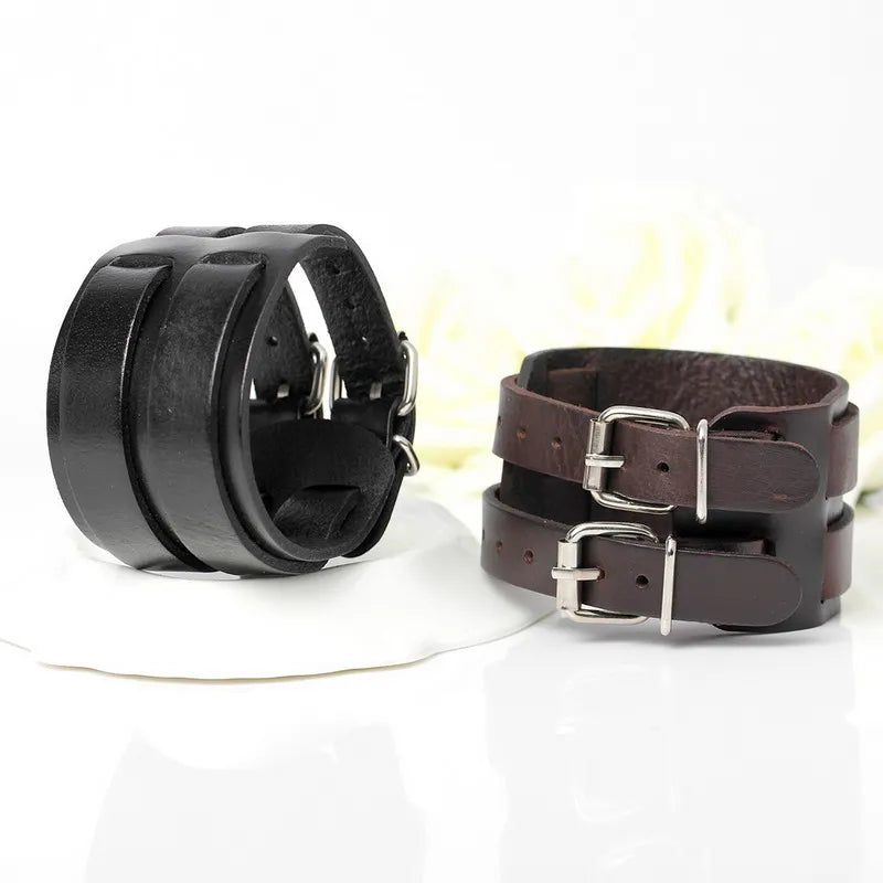 Cowboy Style Bandage Genuine Leather Bracelets