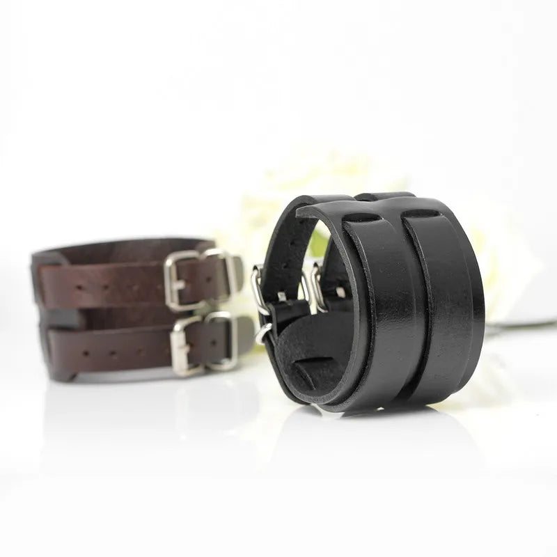 Cowboy Style Bandage Genuine Leather Bracelets