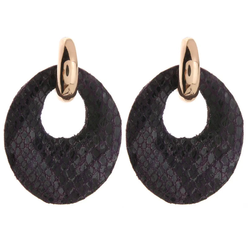 Snake leather  Earring  Woman