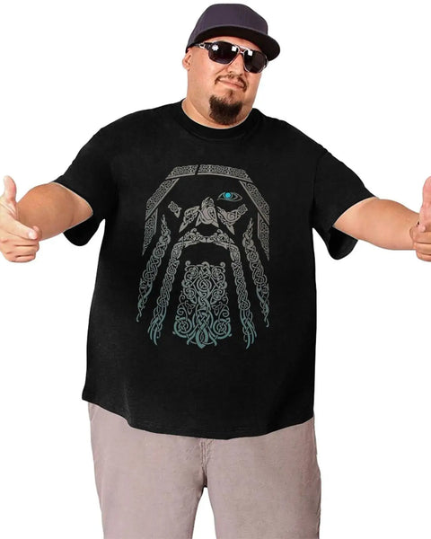 Oversized  100% Cotton Graphic T Shirts for Big Tall Man