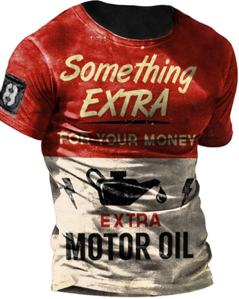 Men Vintage Motorcycle T Shirt 3d Print