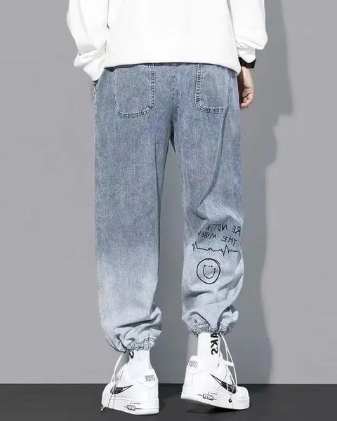 Jeans Loose Cartoon Hip Hop  Streetwear Jogging Pants