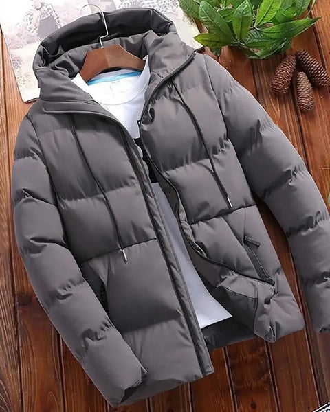 Parkas Men Winter Casual Jacket Warm Hooded Thick Puffer Coat Outwear