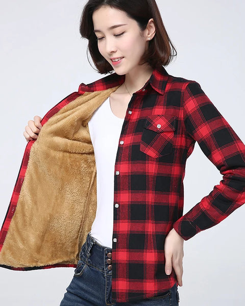 Women's Warm  Fleece Velvet Jacket