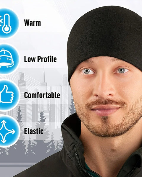 Unisex Windproof Polar Fleece Warm Beanie