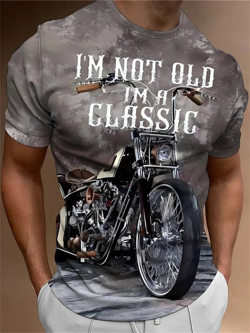 Vintage Biker Breathable Tees