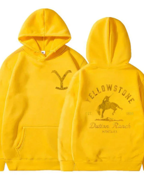 Classic Fashion Yellowstone Dutton Ranch Printed Hoodies