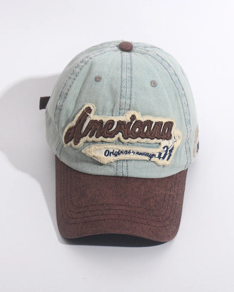 Unisex Washed Denim Baseball Cap